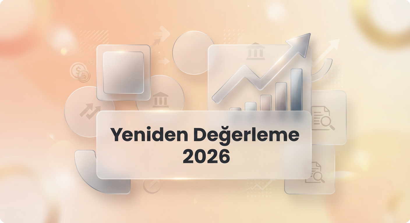 Yeniden Değerleme Oranı 2026: İşletme varlıklarını glassmorphic tasarım ile güncelleme rehberi.